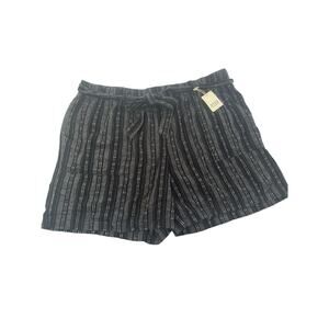 NWT a.n.a. Linen Blend Shorts Women Plus Size 2X High Waist Tie Beach Boho #5758